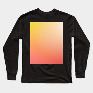 Modern gold ombre pink color block Long Sleeve T-Shirt